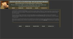 Desktop Screenshot of doucetscustomwoodworks.com