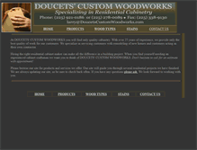 Tablet Screenshot of doucetscustomwoodworks.com